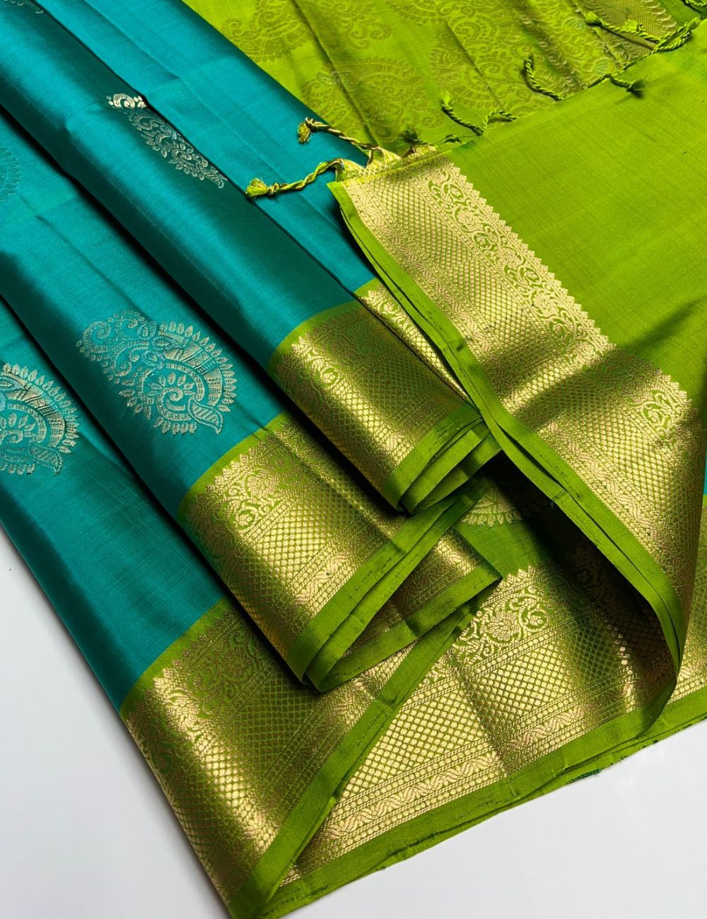 Rama Green & Green - Soft Silk Saree