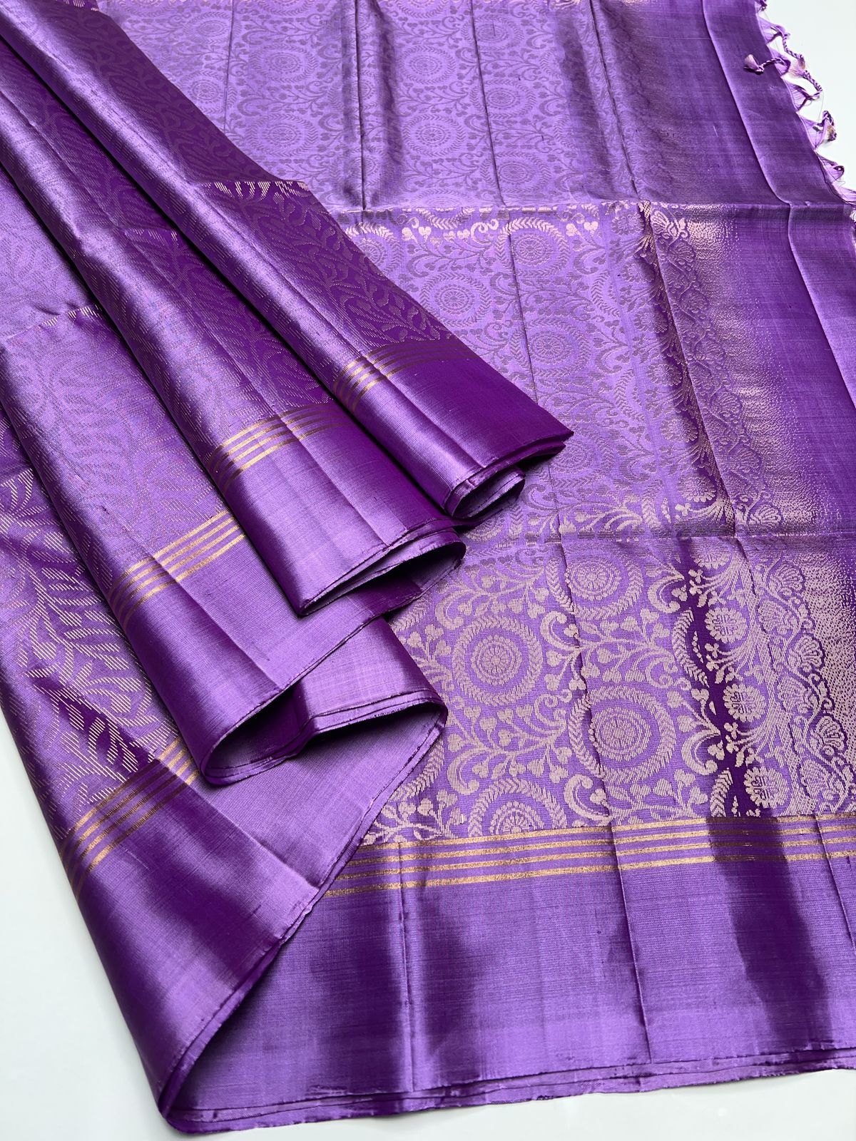 Purple Color - Soft Silk Saree