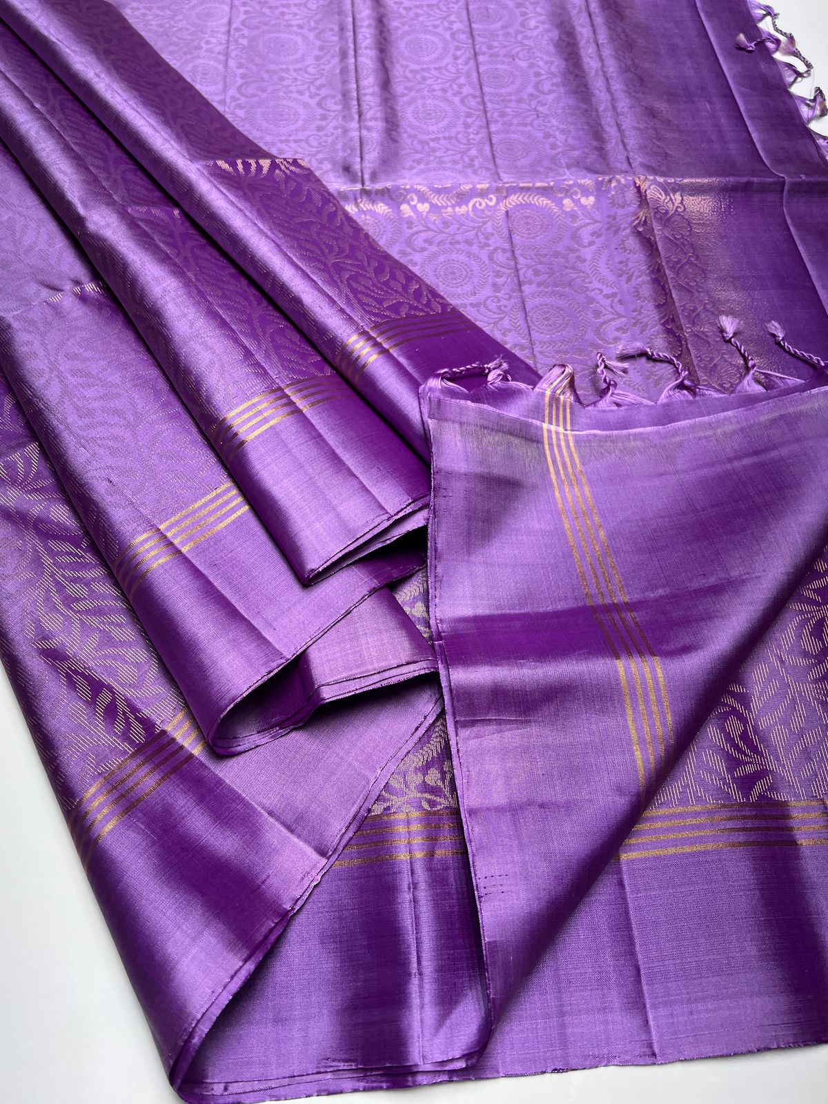 Purple Color - Soft Silk Saree