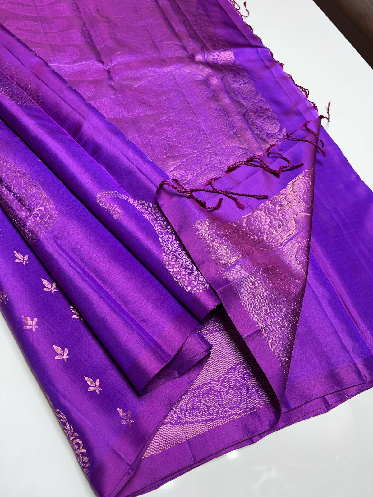Purple Color - Soft Silk Saree
