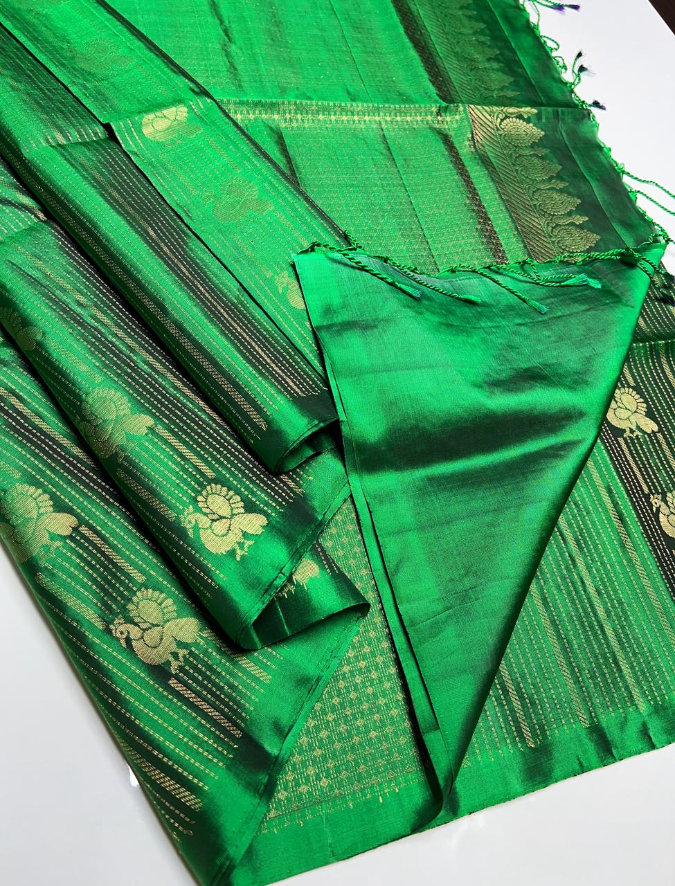 Green Color - Soft Silk Saree