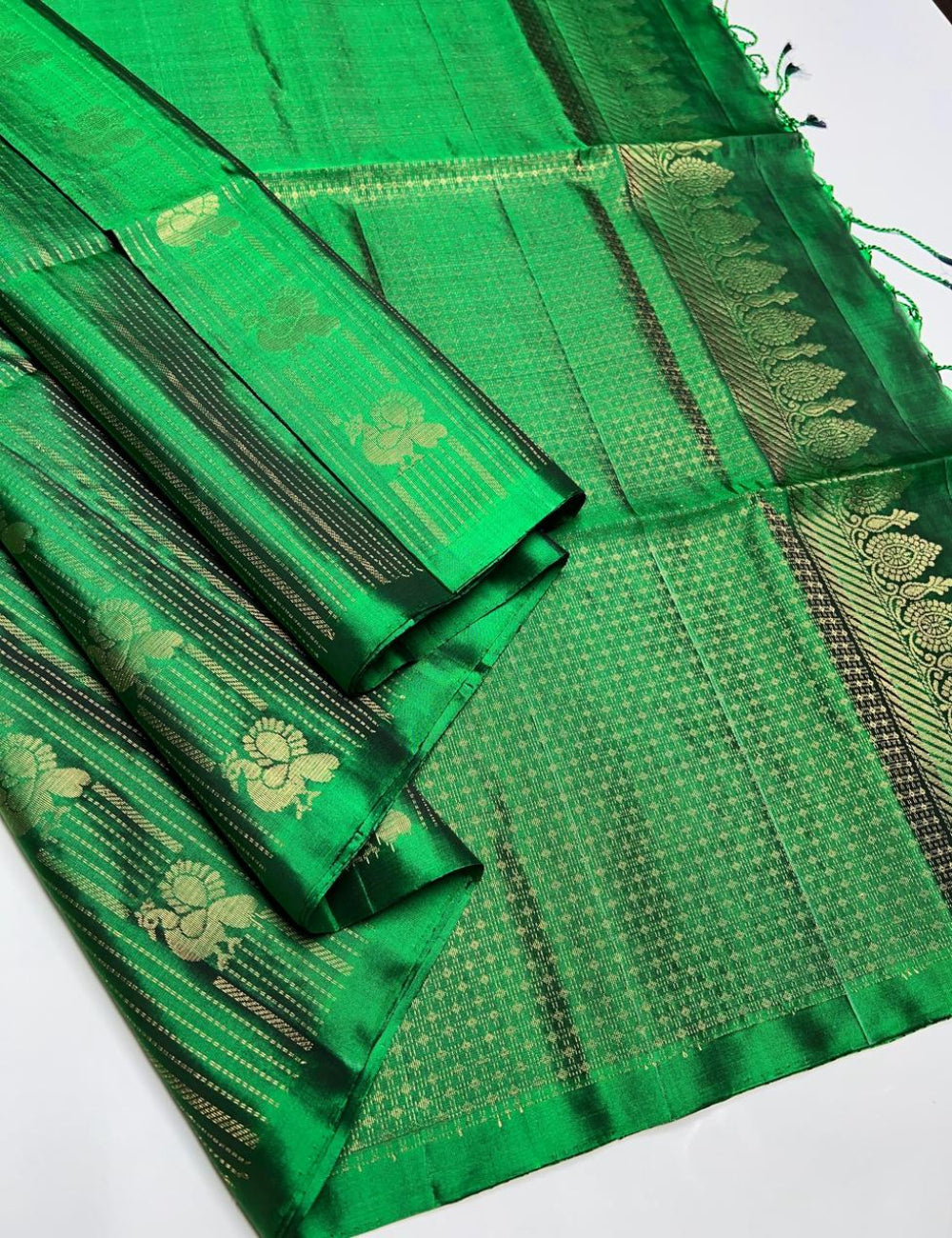 Green Color - Soft Silk Saree