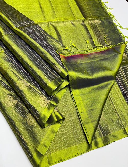 Light Green Color - Soft Silk Saree
