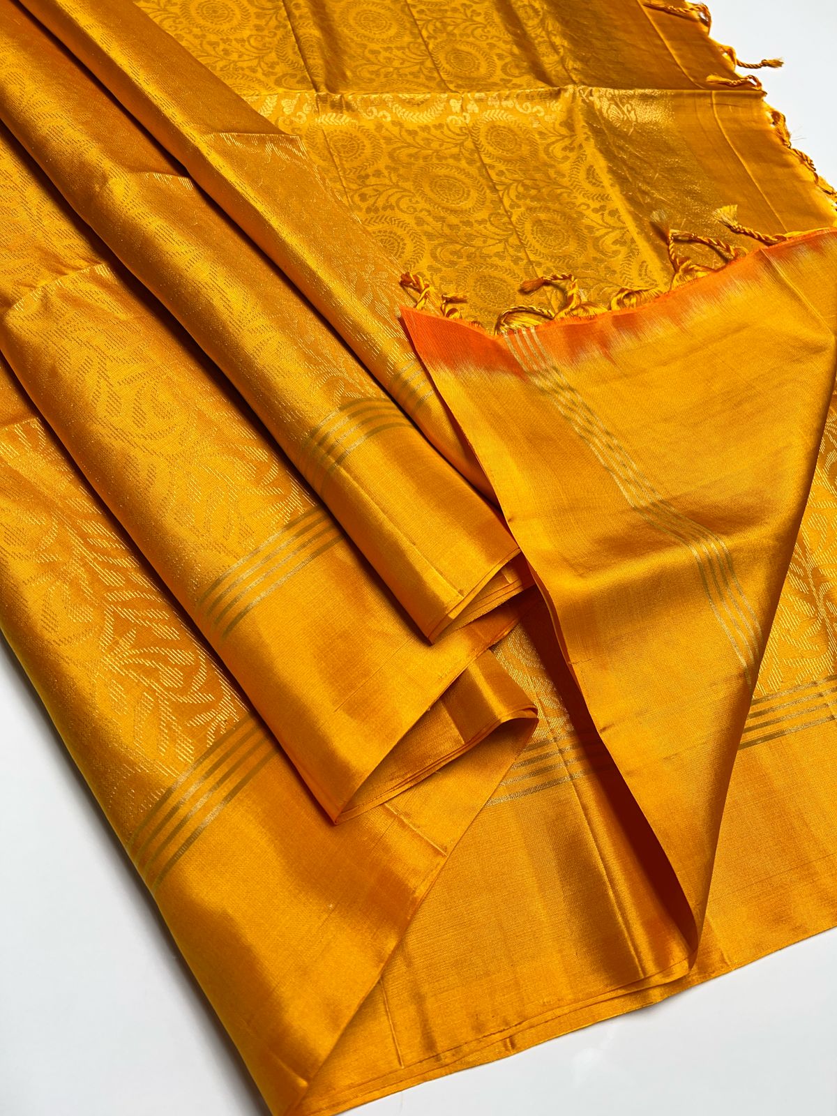 Yellow Color - Soft Silk Saree