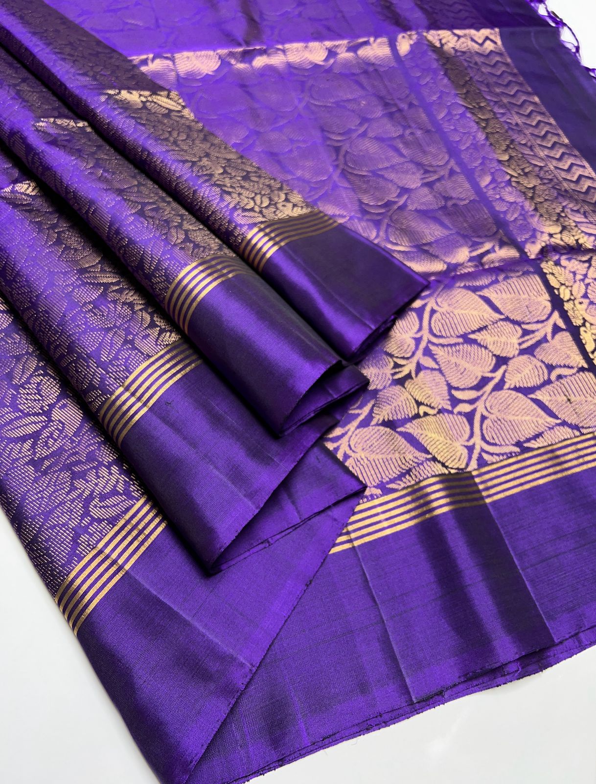 Purple Color - Soft Silk Saree