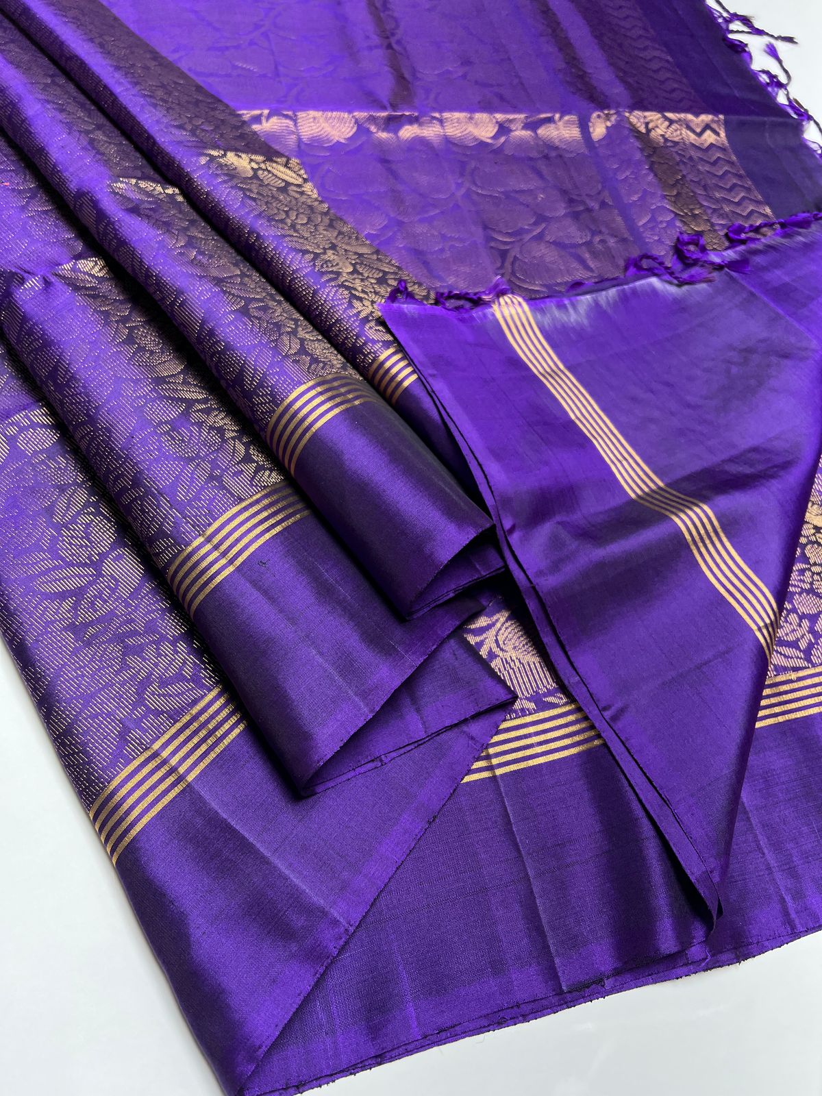 Purple Color - Soft Silk Saree