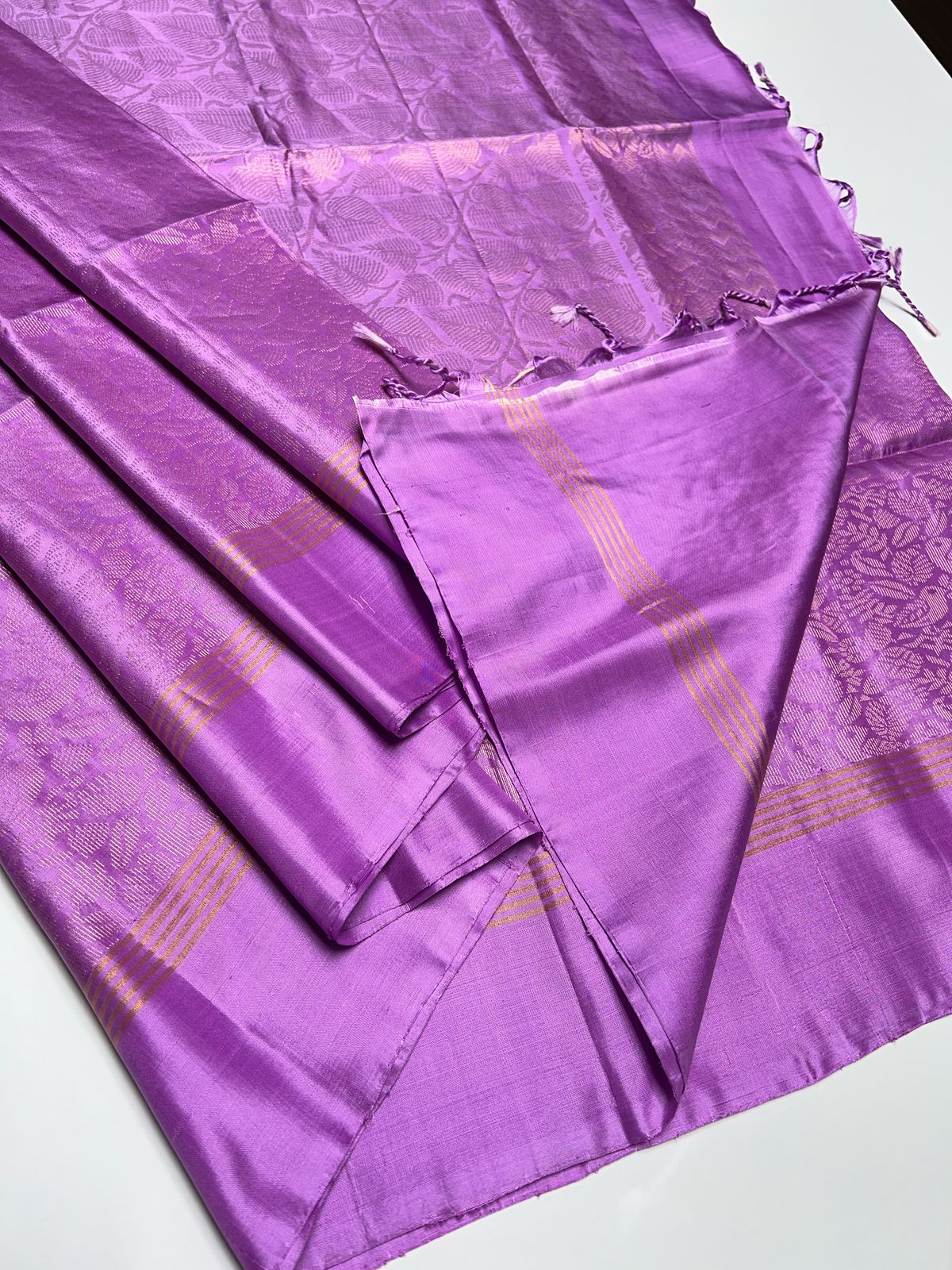 Lavender Color - Soft Silk Saree