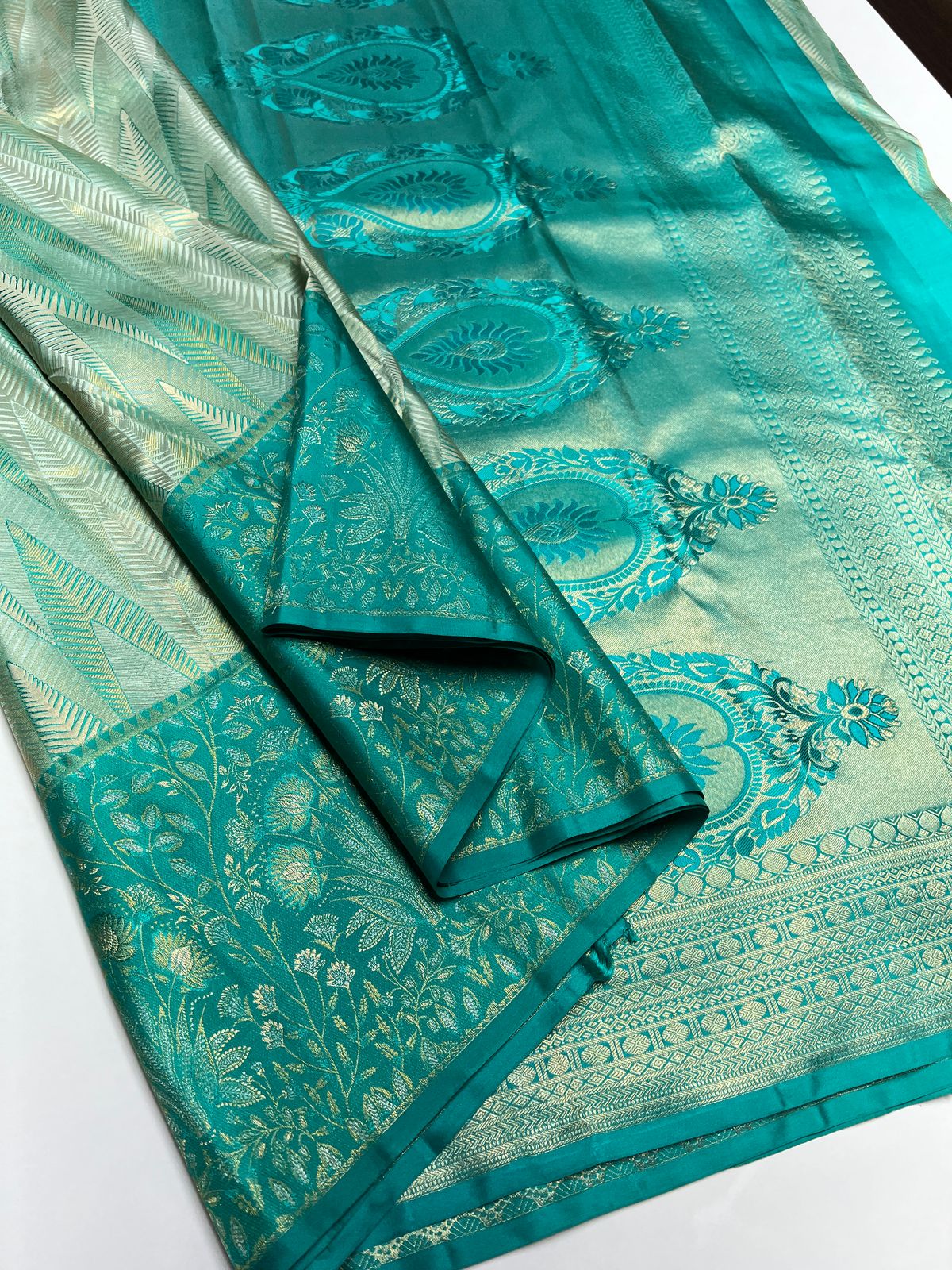 Sea Green - Kanjeevaram Silk Saree