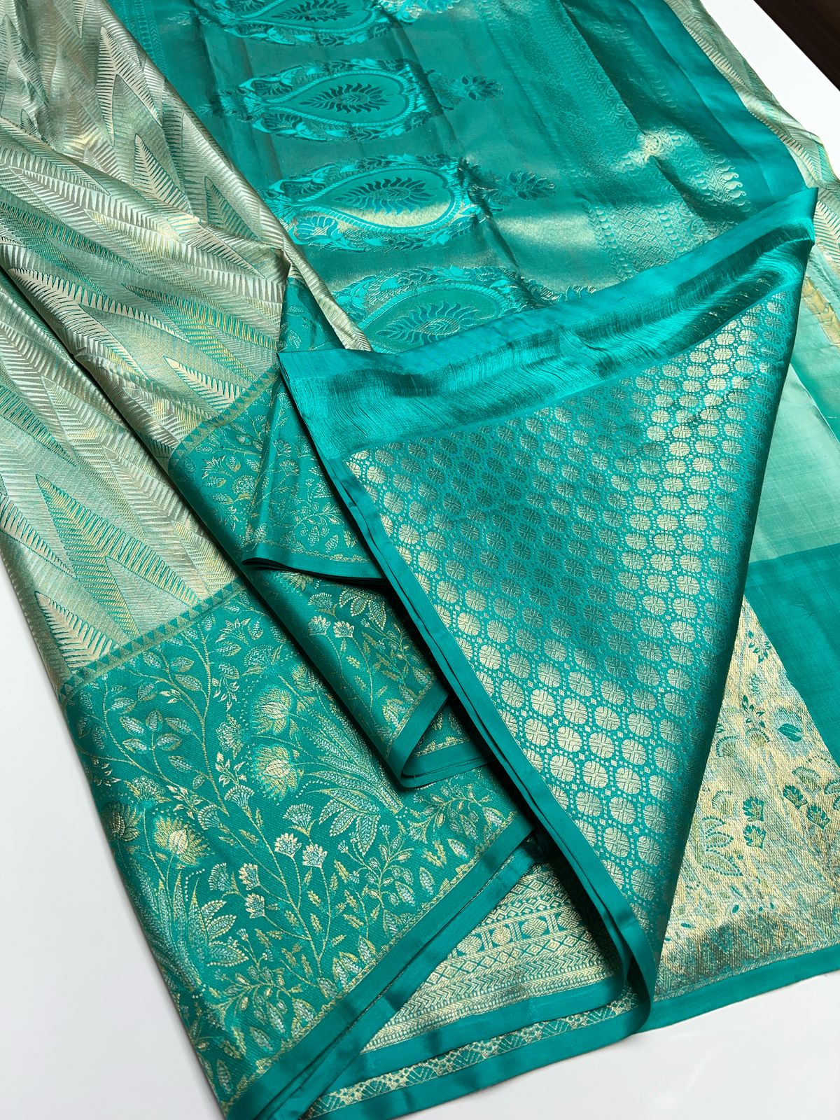 Sea Green - Kanjeevaram Silk Saree