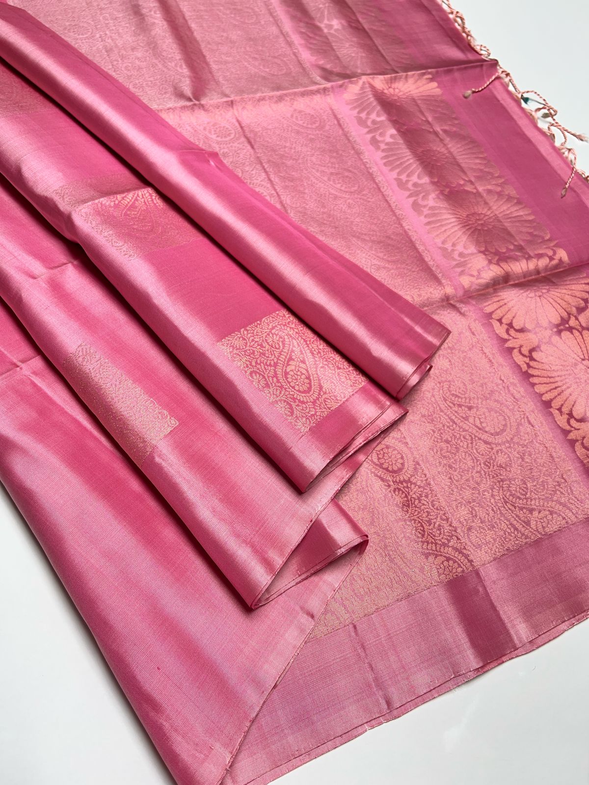 Baby Pink - Soft Silk Saree